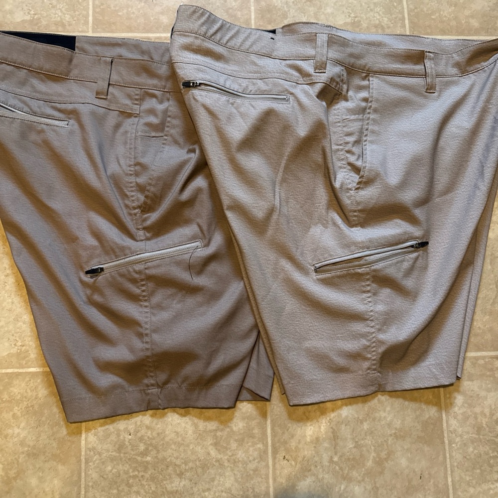 Hawke & Co performance golf chino shorts 2 pair